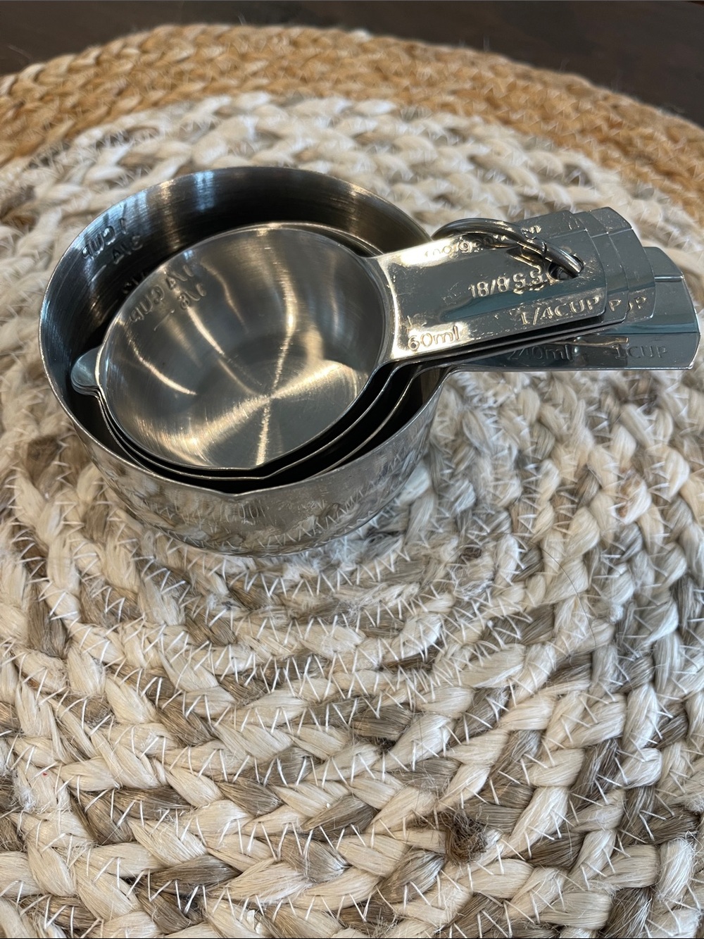 Morgenhaan Stainless Steel Set of Measuring Cups-4 Pieces